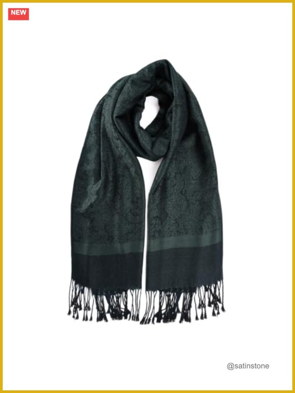 Reversible Paisley Pashmina Shawl Wrap Women Fringe Rave Scarf
